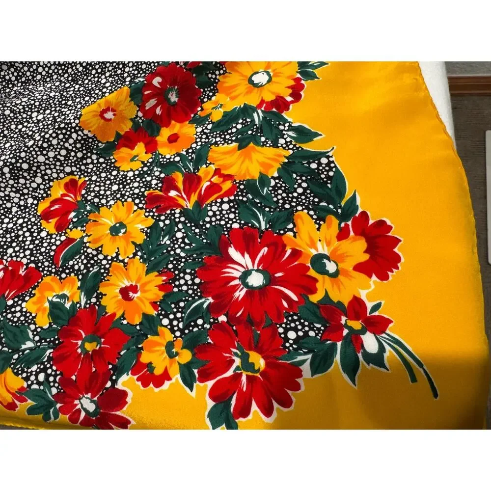 Vintage Mondi Silk Scarf Hand Made in Italy 34